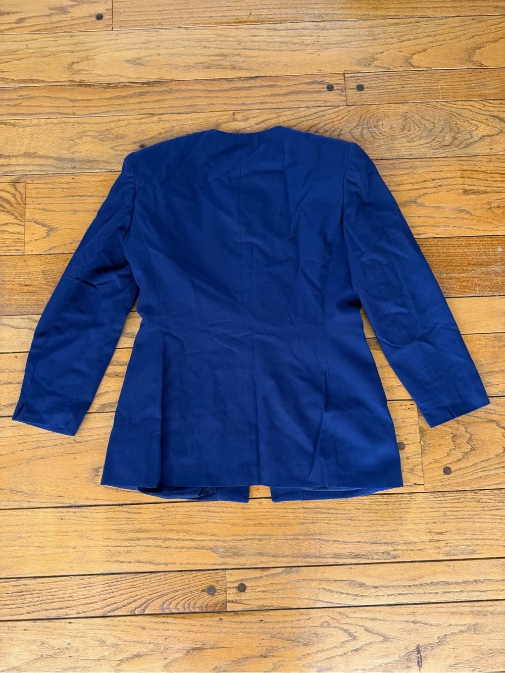 Vintage Christian Dior 100% Wool Blue Blazer size 12
